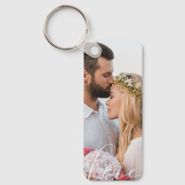 Valentijnsdag Liefdesfoto Koppel Aandenken Sleutelhanger