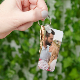 Valentijnsdag Liefdesfoto Koppel Aandenken Sleutelhanger