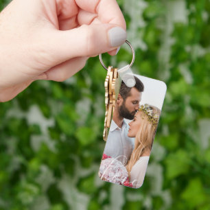 Valentijnsdag Liefdesfoto Koppel Aandenken Sleutelhanger