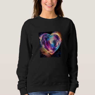 Valentijnsdag Liefdeshart Galaxy Vriendin Verloofd Trui