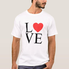 Valentijnsdag Liefdeshart Grafisch T-shirt
