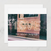 Valentijnsdag-liefdeskaart Feestdagenkaart (Voorkant / Achterkant)