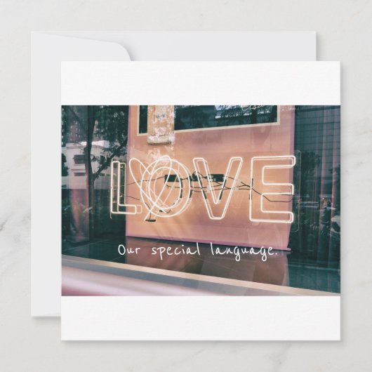 Valentijnsdag-liefdeskaart Feestdagenkaart (Voorkant)