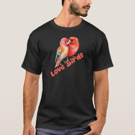 Valentijnsdag Liefdesvogels T-shirt