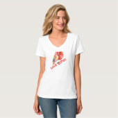 Valentijnsdag Liefdesvogels T-shirt (Voorkant volledig)