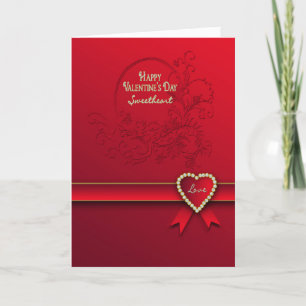 Valentijnsdag - Liefje - Rood/Hart/Romantisch Feestdagen Kaart