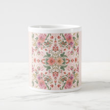 Valentijnsdag, Lieflijke Roze Bloemen Patroon
