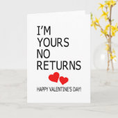 Valentijnsdag Lieve Koppels Hart Grappig Cadeau Kaart (Gele Bloem)
