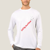Valentijnsdag Lijnkunst Elkaar Vasthoudende T-Shir Tri-Blend Shirt (Voorkant volledig)