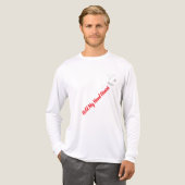 Valentijnsdag Lijnkunst Elkaar Vasthoudende T-Shir Tri-Blend Shirt (Voorkant)