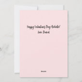 Valentijnsdag Llama Waterverf Hearts Two-Tone Feestdagenkaart (Achterkant)