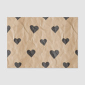 Valentijnsdag  Look Kraft Paper Hearts Tissuepapier (Voorkant)