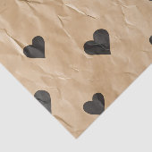 Valentijnsdag  Look Kraft Paper Hearts Tissuepapier (Detail)