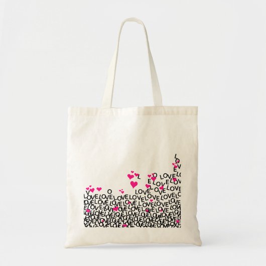 Valentijnsdag Love Bag Tote Bag (Voorkant)