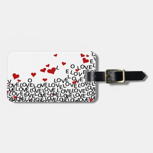 Valentijnsdag Love Bagagelabel (Voorkant horizontaal)