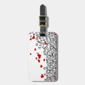 Valentijnsdag Love Bagagelabel (Voorkant verticaal)