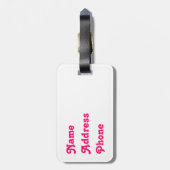 Valentijnsdag Love Bagagelabel (Achterkant verticaal)