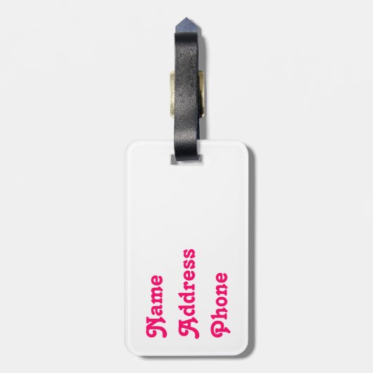 Valentijnsdag Love Bagagelabel (Achterkant verticaal)