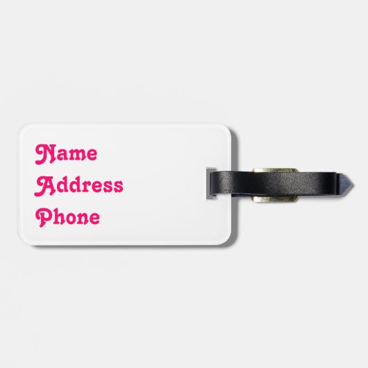 Valentijnsdag Love Bagagelabel (Achterkant horizontaal)