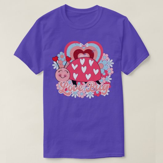 Valentijnsdag Love bug T-shirt (Design voorkant)