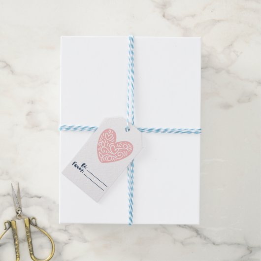 Valentijnsdag Love Cadeaulabel (Met Touw)