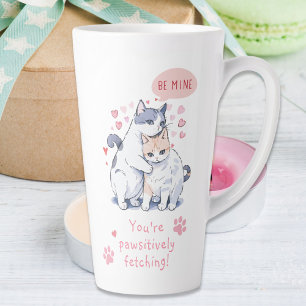 Valentijnsdag Love Cat Lover Be Mine Latte Mok