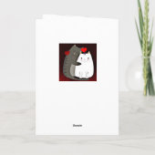 Valentijnsdag Love Cats Card Feestdagen Kaart (Achterkant)
