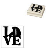 VALENTIJNSDAG LOVE Chocolate Drop-Snoep Rubberstempel (Gestempeld)