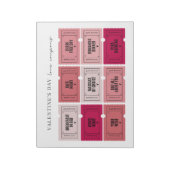 Valentijnsdag Love Coupons | Notitieblok wegscheur (Linkerzijde)