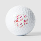 Valentijnsdag LOVE-enveloppe & cadeaudoos Golfballen (Voorkant)