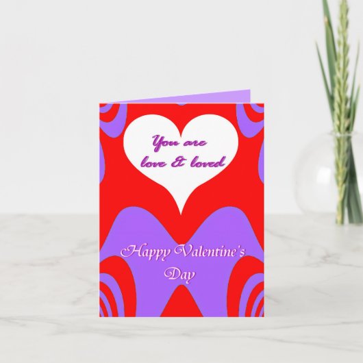 Valentijnsdag Love_ Feestdagen Kaart (Voorkant)