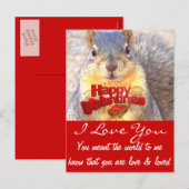 Valentijnsdag Love_ Feestdagenkaart (Voorkant / Achterkant)