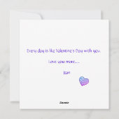VALENTIJNSDAG LOVE FEESTDAGENKAART (Achterkant)