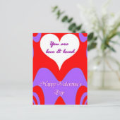 Valentijnsdag Love_ Feestdagenkaart (Staand voorkant)