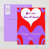 Valentijnsdag Love_ Feestdagenkaart (Voorkant / Achterkant)