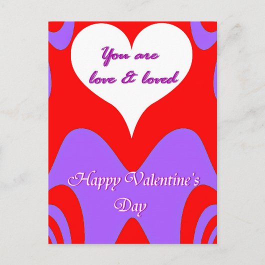 Valentijnsdag Love_ Feestdagenkaart (Voorkant)