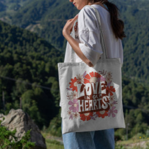 Valentijnsdag Love Floral Tote Bag