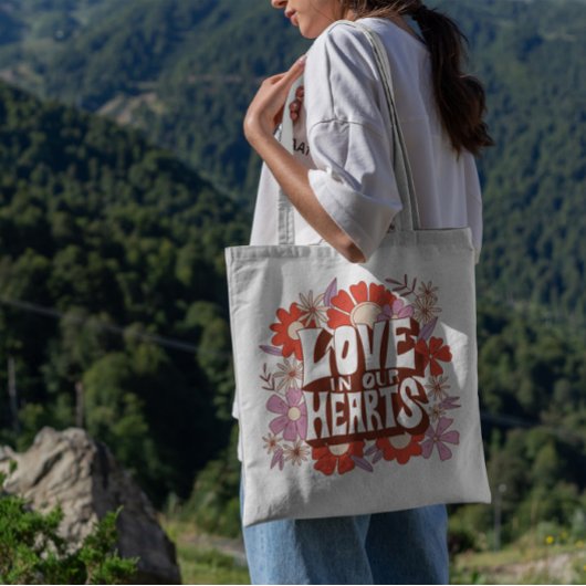 Valentijnsdag Love Floral Tote Bag