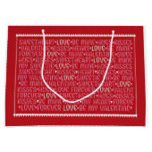 Valentijnsdag Love Gift Bag Groot Cadeauzakje (Voorkant)