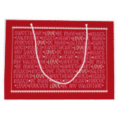 Valentijnsdag Love Gift Bag Groot Cadeauzakje (Achterkant)