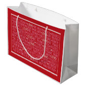 Valentijnsdag Love Gift Bag Groot Cadeauzakje (Achterkant Gekanteld)
