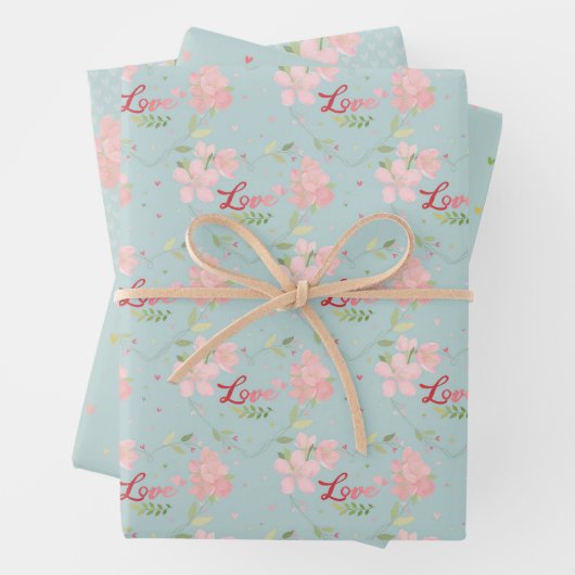 Valentijnsdag - Love Gift Wrap Inpakpapier Vel (In situ)