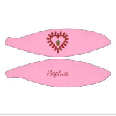 Valentijnsdag Love Heart Acorn Custom Name Basketbal (Panelen)