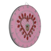 Valentijnsdag Love Heart Acorn Dartbord (Voorkant Links)