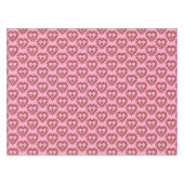 Valentijnsdag Love Heart Acorn Patterned Tafelkleed (Voorkant (Horizontaal))