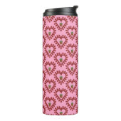 Valentijnsdag Love Heart Acorn Patterned Thermosbeker (Gedraaid links)