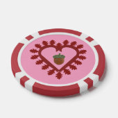 Valentijnsdag Love Heart Acorn Poker Chips (Enkel)
