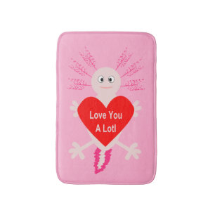 Valentijnsdag Love Heart Axolotl Badmat