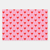 Valentijnsdag Love Heart Axolotl Custom Inpakpapier Vel (Voorkant)