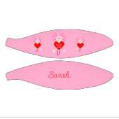 Valentijnsdag Love Heart Axolotl Custom Name Basketbal (Panelen)